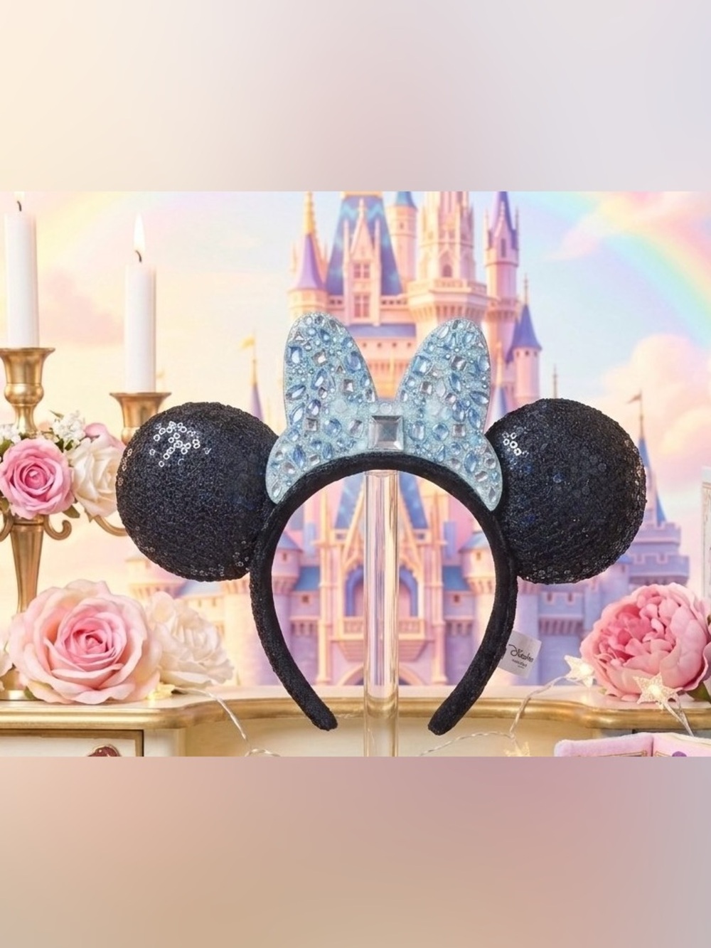 Disneyland 60th Anniversary Diamond Celebration Minnie Mouse Ears Headband